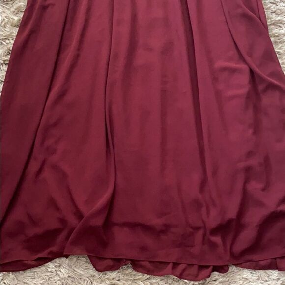 NWOT BHLDN Anthropologie Angie Burgundy Dress SzL - Picture 5 of 11